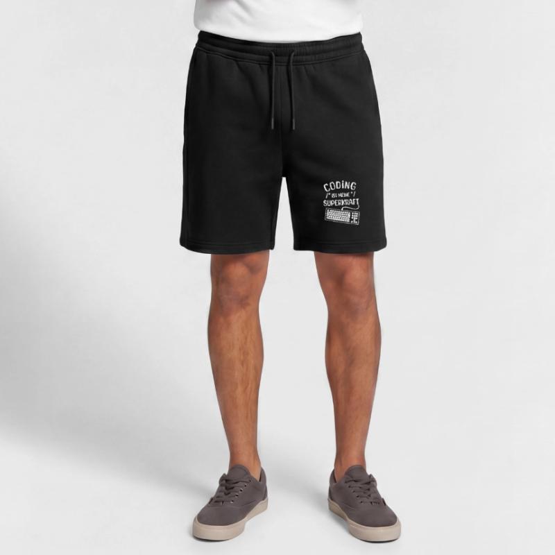 Code Scripting Statement Computergeek Developer Mens' Premium Organic Sweatshorts