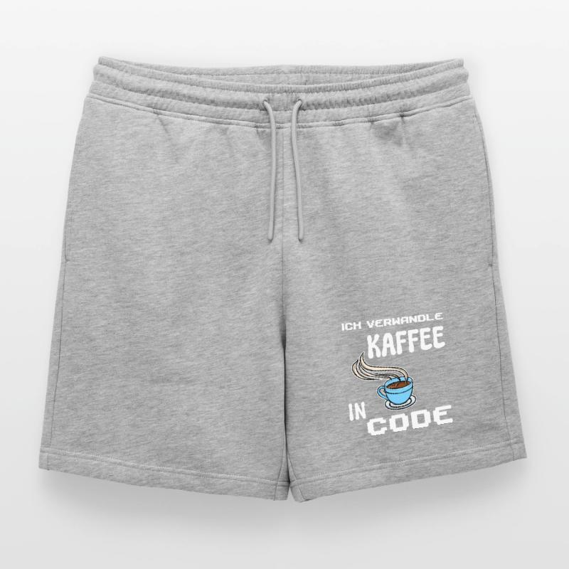 Developer Computergeek Statement Coding Scripting Mens' Premium Organic Sweatshorts