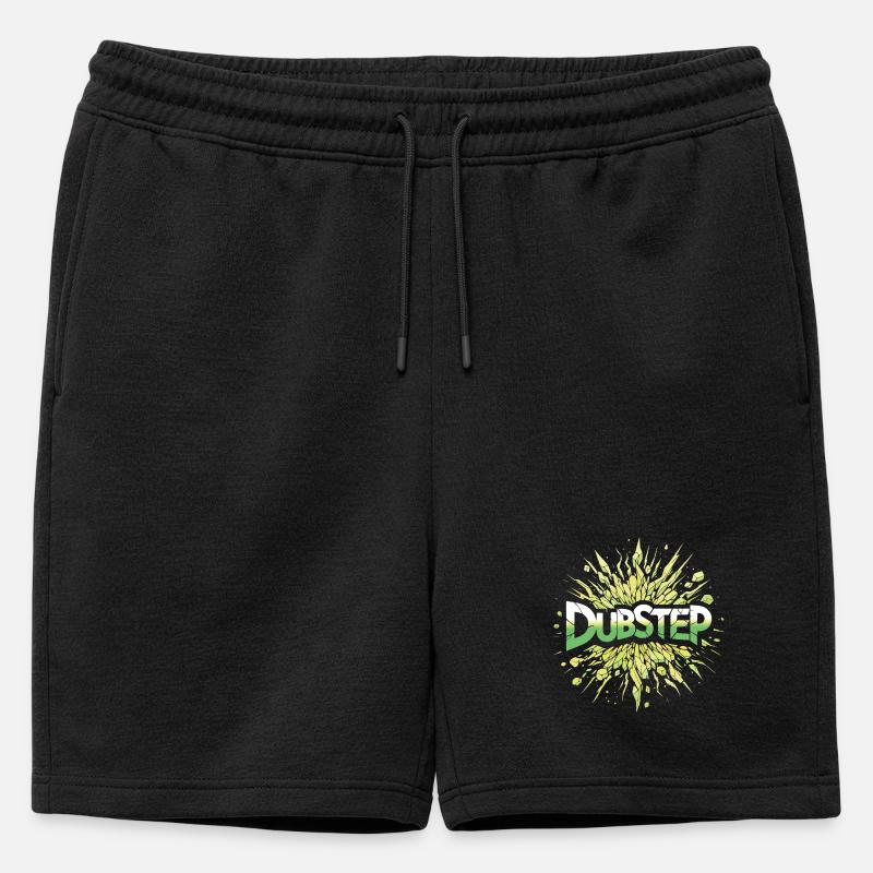 Dubstep-Explosion - Männer Premium Organic Sweatshorts - Schwarz