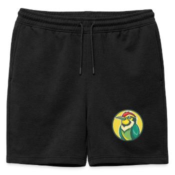 Mangeur d’abeilles Mignon Kawaii Dessin animé Clipart Animal de compagnie - Short de survêtement homme premium - noir - Devant - AI Model Male 178 light (178cm)
