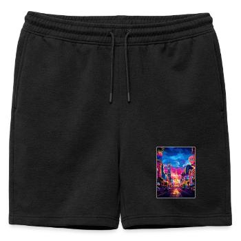 Las Vegas Nevada Affiche de voyage Souvenir Peinture WPA - Short de survêtement homme premium - noir - Devant - AI Model Male 178 light (178cm)