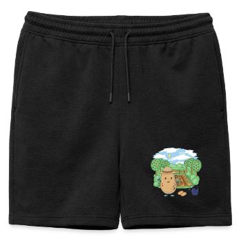 Cultivateur de pommes de terre Potager Pommes de terre Agriculteur - Short de survêtement homme premium - noir - Devant - AI Model Male 178 light (178cm)