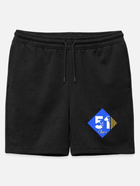 51 - Mens' Premium Organic Sweatshorts - black