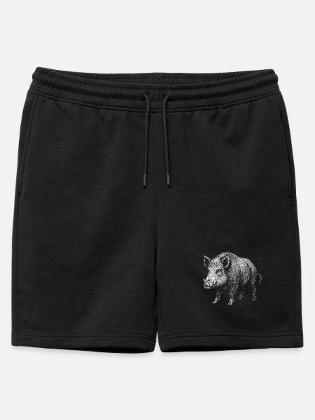 Sanglier - Short de survêtement homme premium - noir
