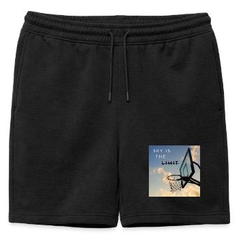 Le ciel, c’est la limite des cerceaux - Short de survêtement homme premium - noir - Devant - AI Model Male 178 light (178cm)