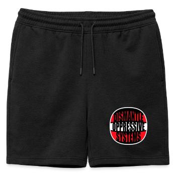 Déclaration d’activisme pour démanteler les systèmes oppressifs - Short de survêtement homme premium - noir - Devant - AI Model Male 178 light (178cm)