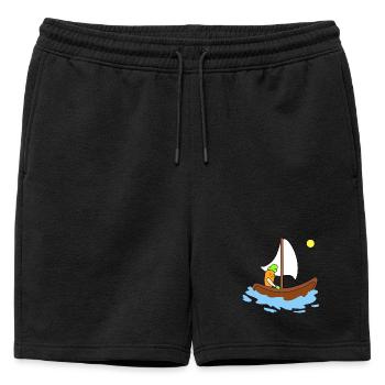 Mignonne navigation de carottes - Short de survêtement homme premium - noir - Devant - AI Model Male 178 light (178cm)
