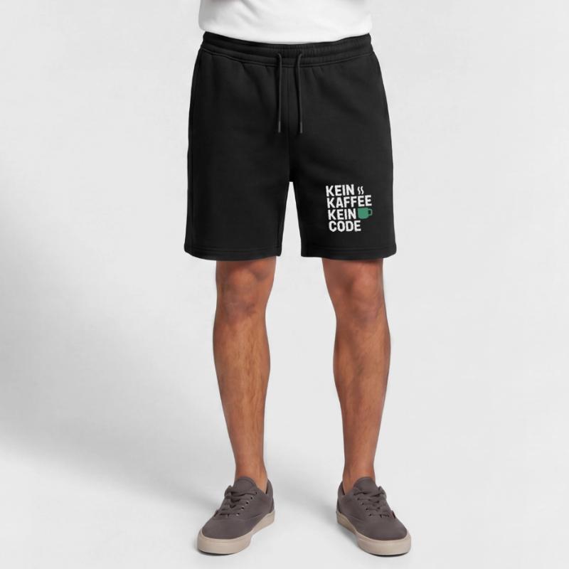 No Coffee No Code Programmer Computer Scientist Mens' Premium Organic Sweatshorts