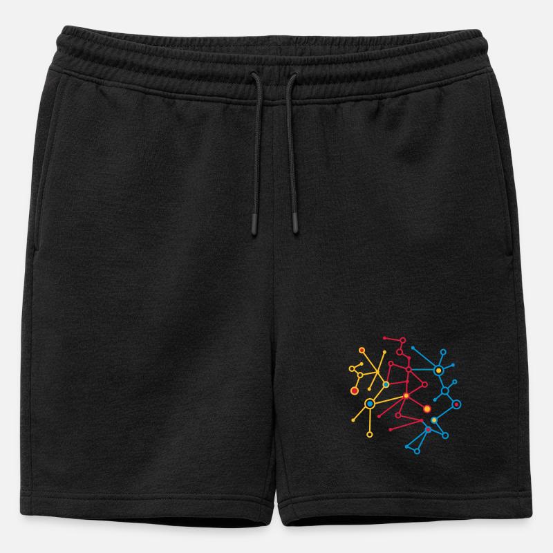 molecular pattern - Mens' Premium Organic Sweatshorts - black