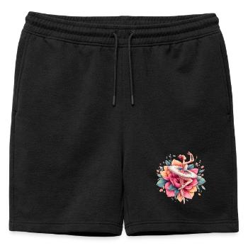 Danseuse de ballet avec tutu - Short de survêtement homme premium - noir - Devant - AI Model Male 178 light (178cm)