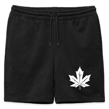 Feuilles d’érable Cadeau Amoureuse de la Nature - Short de survêtement homme premium - noir - Devant - AI Model Male 178 light (178cm)