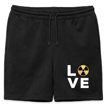 Love Cadeau Manip radio Radiologue Radiologie - Short de survêtement homme premium - noir - Devant - AI Model Male 178 light (178cm)
