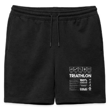 Outdoor Triathlon Spirit - Short de survêtement homme premium - noir - Devant - AI Model Male 178 light (178cm)
