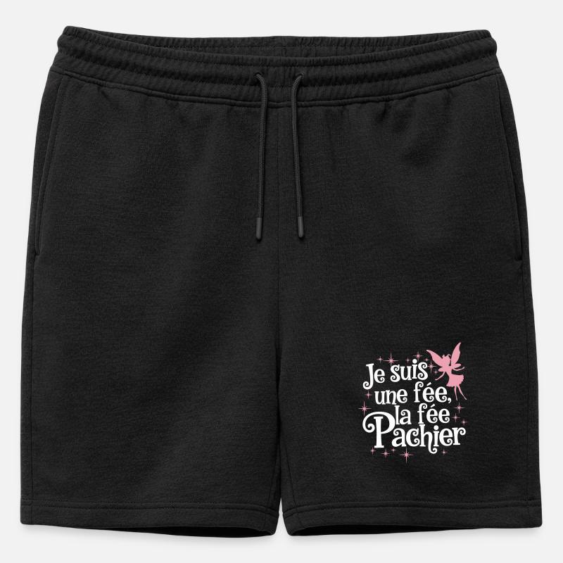 Ich bin eine Fee, die Fee Pachier - Männer Premium Organic Sweatshorts - Schwarz