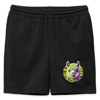 Alpaga - Short de survêtement homme premium - noir - Devant - AI Model Male 178 light (178cm)