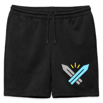 Pixel Swords RPG Gaming Retro Vector - Mens' Premium Organic Sweatshorts - black - Front - AI Model Male 178 light (178cm)