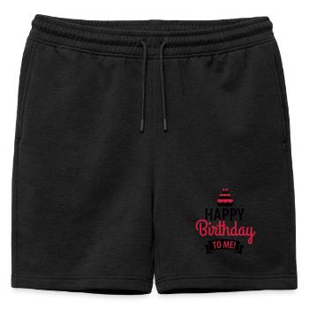 Happy birthday to me! - Short de survêtement homme premium - noir - Devant - AI Model Male 178 light (178cm)