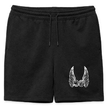Anniversaire 30 ans - Short de survêtement homme premium - noir - Devant - AI Model Male 178 light (178cm)
