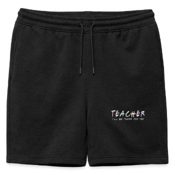 Le professeur sera là pour vous Quarantaine t-shirt donc - Short de survêtement homme premium - noir - Devant - AI Model Male 178 light (178cm)