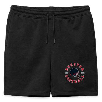 Logo rétro du football de Houston - Short de survêtement homme premium - noir - Devant - AI Model Male 178 light (178cm)