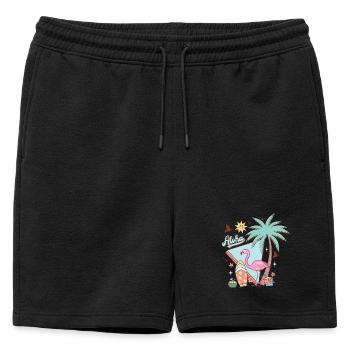 Aloha Été - Short de survêtement homme premium - noir - Devant - AI Model Male 178 light (178cm)