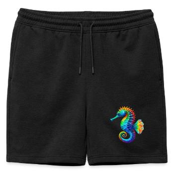 Hippocampe - Short de survêtement homme premium - noir - Devant - AI Model Male 178 light (178cm)