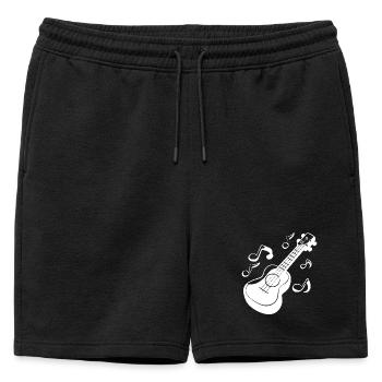 Graphiques Ukulele - Short de survêtement homme premium - noir - Devant - AI Model Male 178 light (178cm)