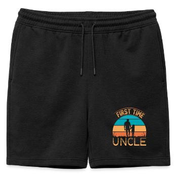 Oncle pour la première fois - Short de survêtement homme premium - noir - Devant - AI Model Male 178 light (178cm)