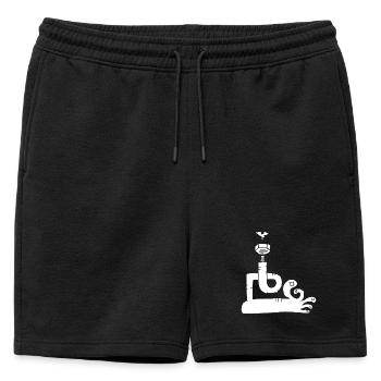 Pied ! - Short de survêtement homme premium - noir - Devant - AI Model Male 178 light (178cm)