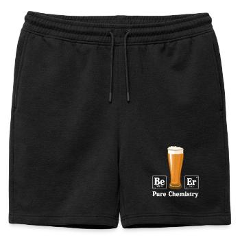 Pure Chemistry - Mens' Premium Organic Sweatshorts - black - Front - AI Model Male 178 light (178cm)