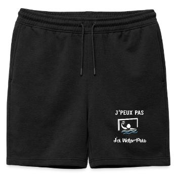 j'peux pas j'ai water polo - Short de survêtement homme premium - noir - Devant - AI Model Male 178 light (178cm)