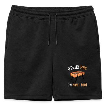 J'peux pas j'ai Baby - Foot - Short de survêtement homme premium - noir - Devant - AI Model Male 178 light (178cm)
