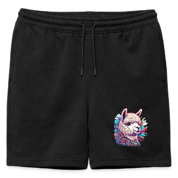 Alpaga - Short de survêtement homme premium - noir - Devant - AI Model Male 178 light (178cm)