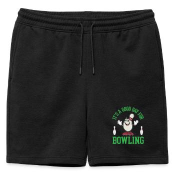 C’est une bonne journée pour le bowling - Short de survêtement homme premium - noir - Devant - AI Model Male 178 light (178cm)