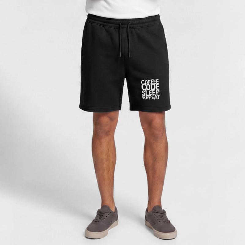 coffee code Programmer - Computer Science Work Logo Mens' Premium Organic Sweatshorts