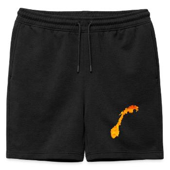 Norway - Norge - Norway - Flag - Scandinavia - Mens' Premium Organic Sweatshorts - black - Front - AI Model Male 178 light (178cm)
