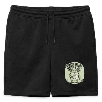 Image de la grenouille à café - Short de survêtement homme premium - noir - Devant - AI Model Male 178 light (178cm)