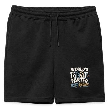 Le meilleur farçeur de pets du monde – je veux dire père - Short de survêtement homme premium - noir - Devant - AI Model Male 178 light (178cm)