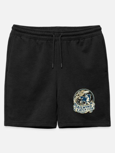 TAILWIND CATCH CLUB Dog - Mens' Premium Organic Sweatshorts - black