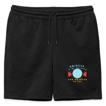 Objets dans l’inventaire que nous utilisons - Short de survêtement homme premium - noir - Devant - AI Model Male 178 light (178cm)