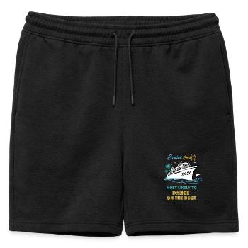 cruise crew 2026 most likely dance on the deck - Mens' Premium Organic Sweatshorts - black - Front - AI Model Male 178 light (178cm)