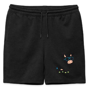 Lunettes de soleil Cool Cow Vector abstrait - Short de survêtement homme premium - noir - Devant - AI Model Male 178 light (178cm)