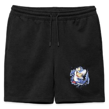 Requin - Short de survêtement homme premium - noir - Devant - AI Model Male 178 light (178cm)
