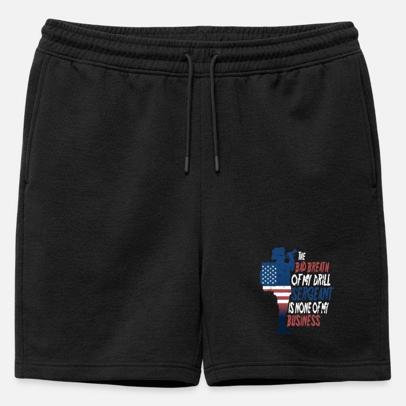 Drill Sergeant - Männer Premium Organic Sweatshorts - Schwarz