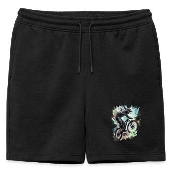 Mtb - Mens' Premium Organic Sweatshorts - black - Front - AI Model Male 178 light (178cm)