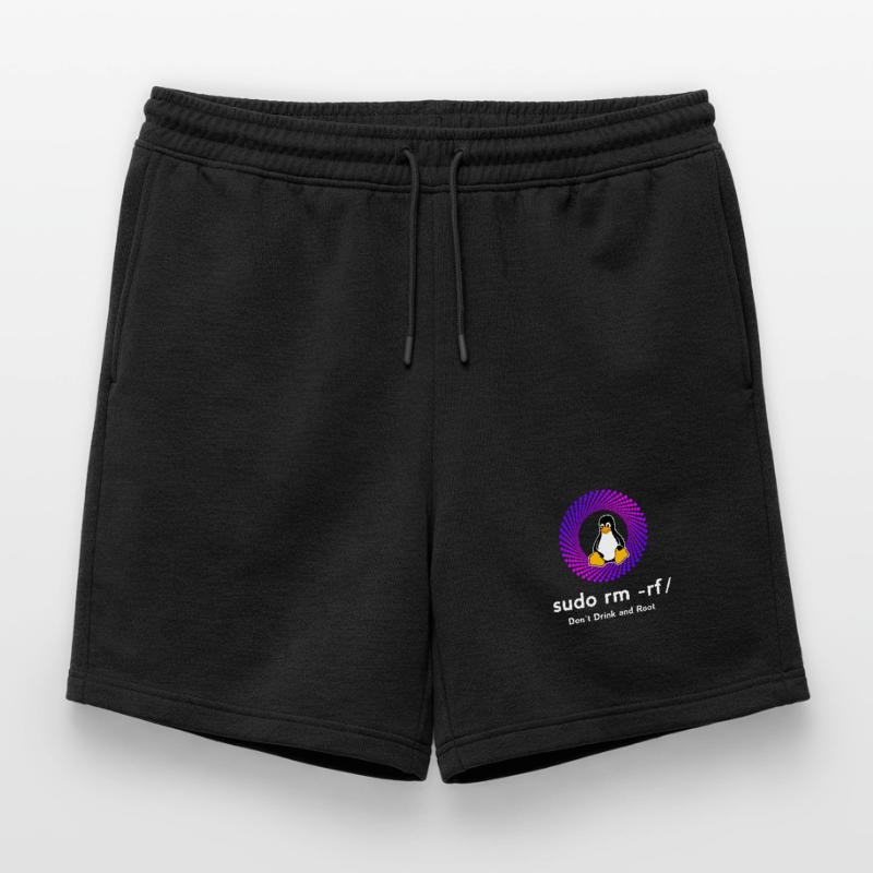 Computer Sys admin Pinguin Nerd pc sudo rm -rf cod Männer Premium Organic Sweatshorts