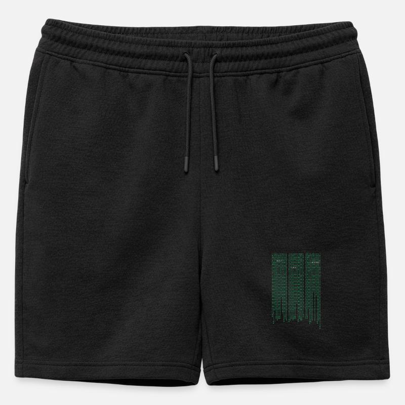 Matrix code - Mens' Premium Organic Sweatshorts - black