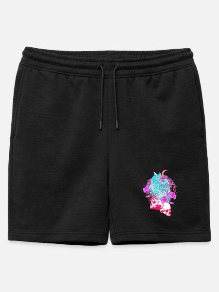 Pastel Goth Skull Owl Aesthetic Clothes Moon - Mens' Premium Organic Sweatshorts - black