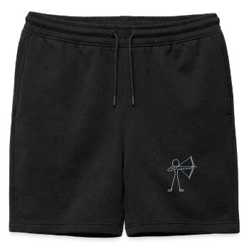 Archer à l’arc à l’arc à l’arc - Short de survêtement homme premium - noir - Devant - AI Model Male 178 light (178cm)