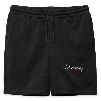 Amsterdam Skyline Pays-Bas Heartbeat Holland - Short de survêtement homme premium - noir - Devant - AI Model Male 178 light (178cm)